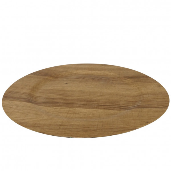 Kunststoff-Teller Holz