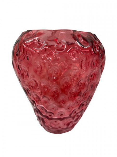 Glas-Vase "Erdbeere"