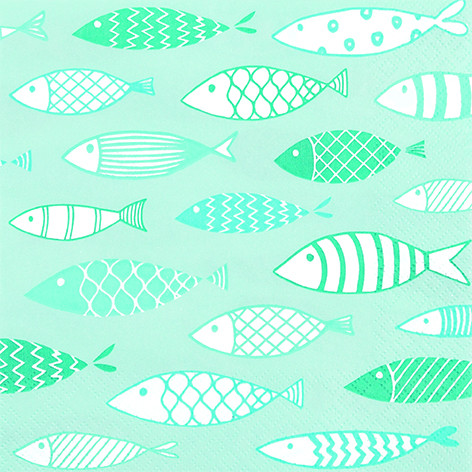 20 Servietten &quot;Fish on Tour&quot;