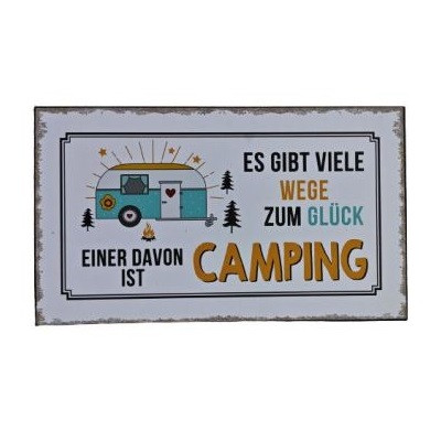 Metall-Schild &quot;Camping&quot;