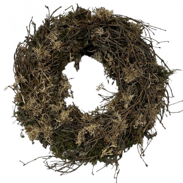 Kranz Bonsaiholz/Igelmoos präpariert