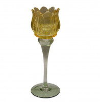 Glas-Teelicht in Blütenform Glas-Teelicht in Blütenform