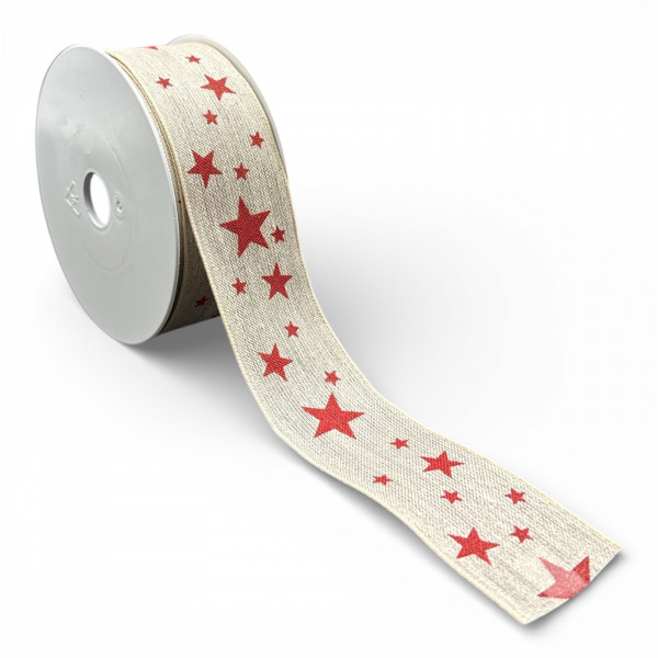 Leinenband mit Sterndruck