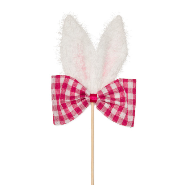 Holz-Stecker "Hasenohren/Schleife"