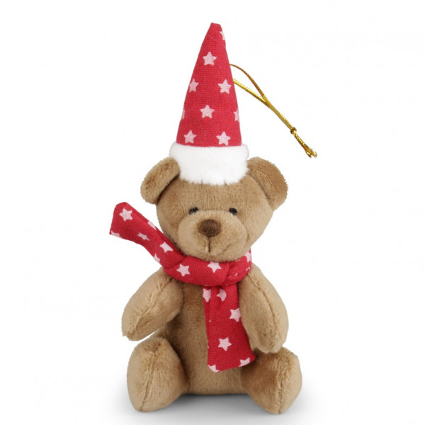 Polyester-Bär 'Felix Bommel' am Hänger braun