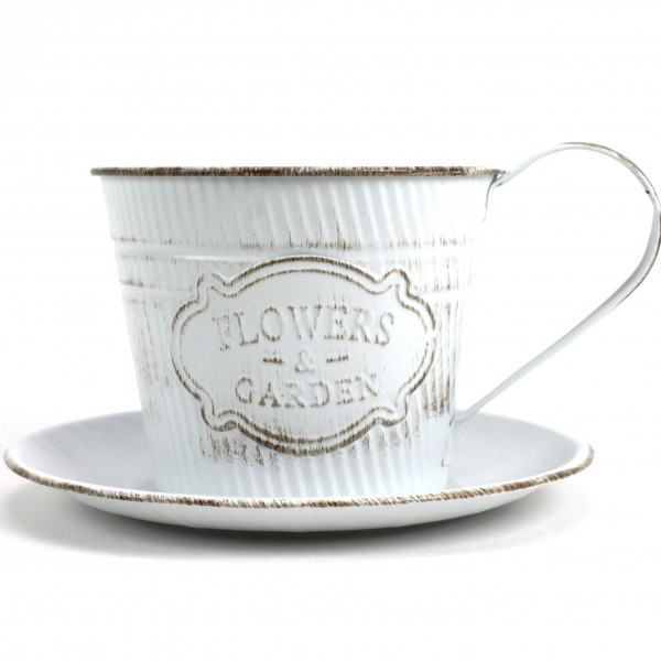 Metall-Tasse &quot;Flowers&amp;Garden&quot; gr.
