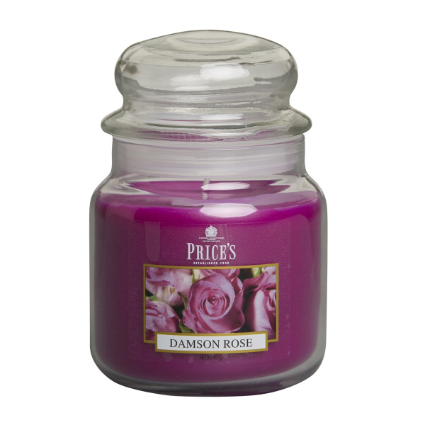 MEDIUM JAR Kerze 411g Damson Rose