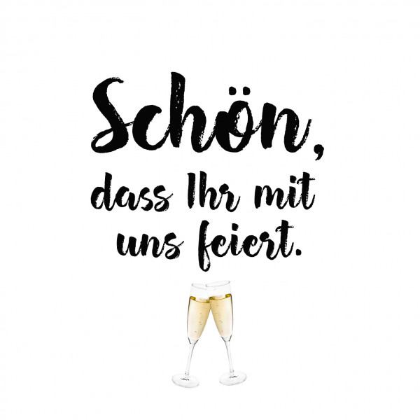 20 Servietten "Schön feiern"