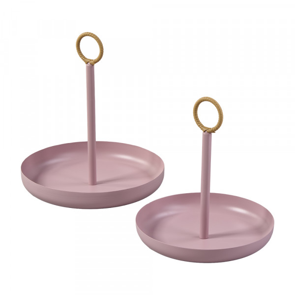 Vorbestellung: (193) Metall-Tablett mit Stab mittig S/2