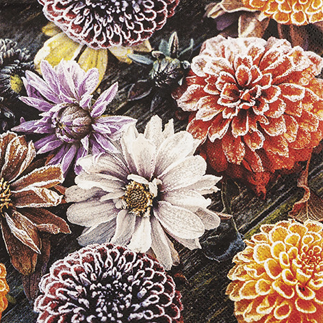 20 Servietten Weihnachten "Frosted Dahlia"