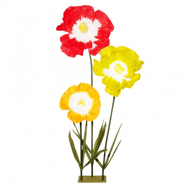 Papierblumen zum Stelllen 3f sort.