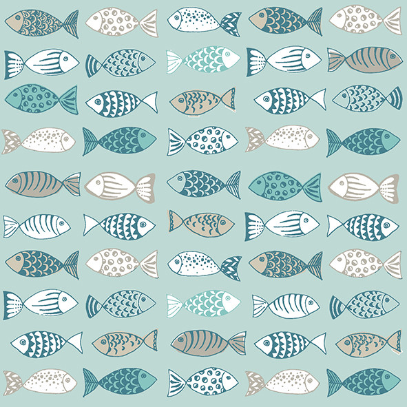 20 Servietten Many Fishes