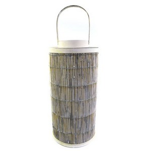 Bambus-Laterne mit Glas