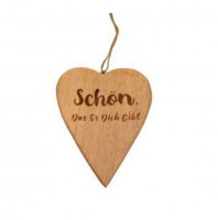 Holzherz Hänger "Schön, dass es ..." Holzherz Hänger "Schön, dass es ..."