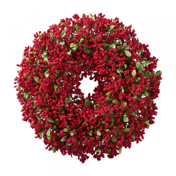 Vorbestellung: (152) Buchskranz mit roten Beeren