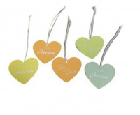 Papier-Herz Hänger mit Spruch 4f sort. Papier-Herz Hänger mit Spruch 4f sort.