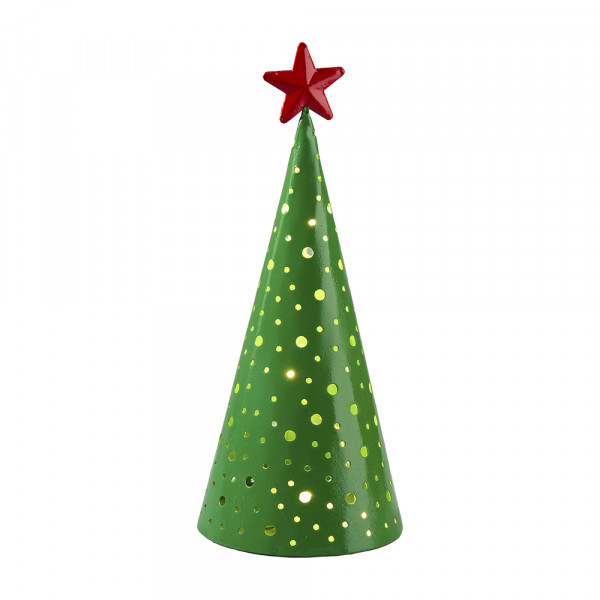 Vorbestellung: (251) Baum,Metall,mit LED,mit rotem Stern