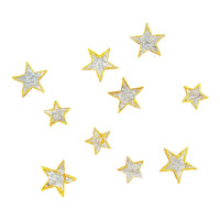 Birkenrindestern-Streu mit gold Rand Birkenrindestern-Streu mit gold Rand