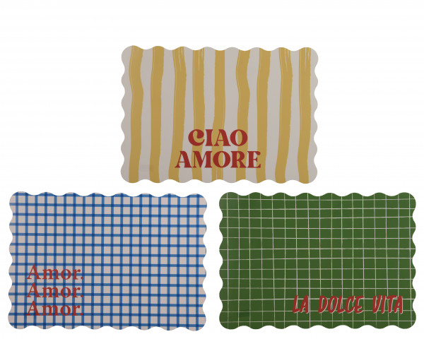 Poly-Tischset 4f sort.