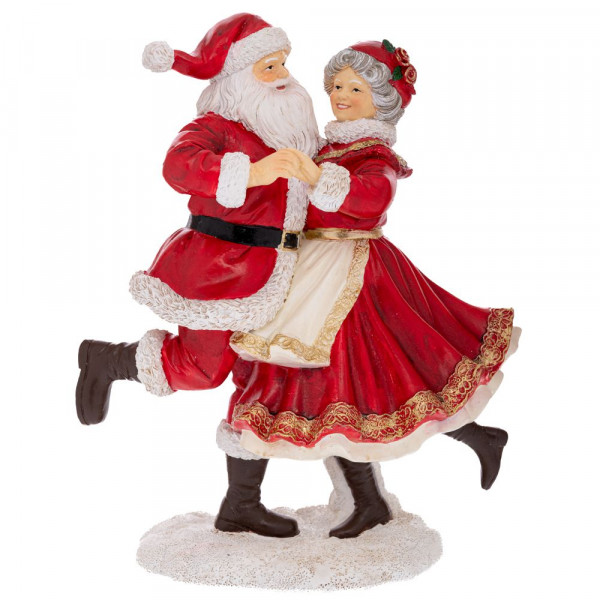 (ab 15.9. erhältlich) Poly-Santa Paar tanzend