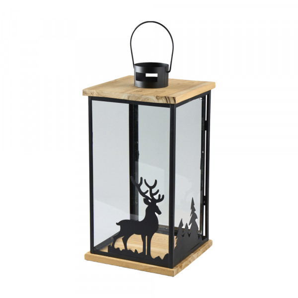 Holz-Metall Laterne