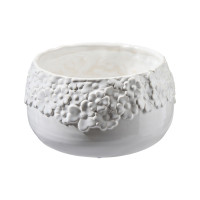 Keramik-Schale mit Blumenrand Keramik-Schale mit Blumenrand