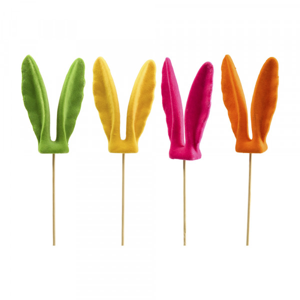 Vorbestellung: (471) Poly Hasenohren beflockt am Pick 4f sort.