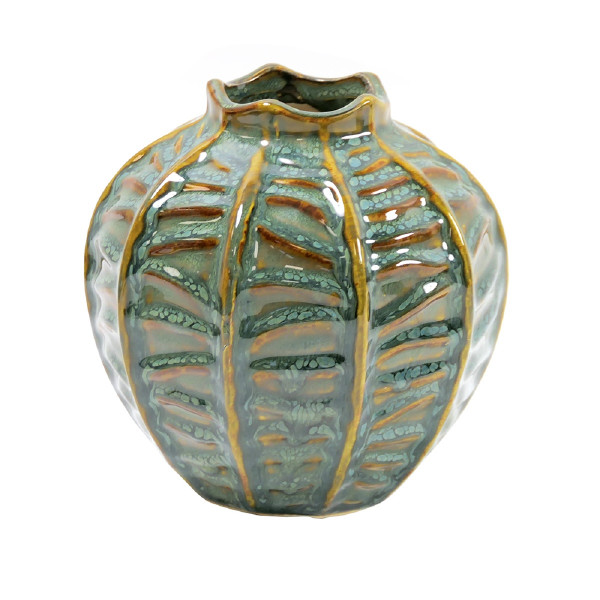 Keramikvase grün-antik