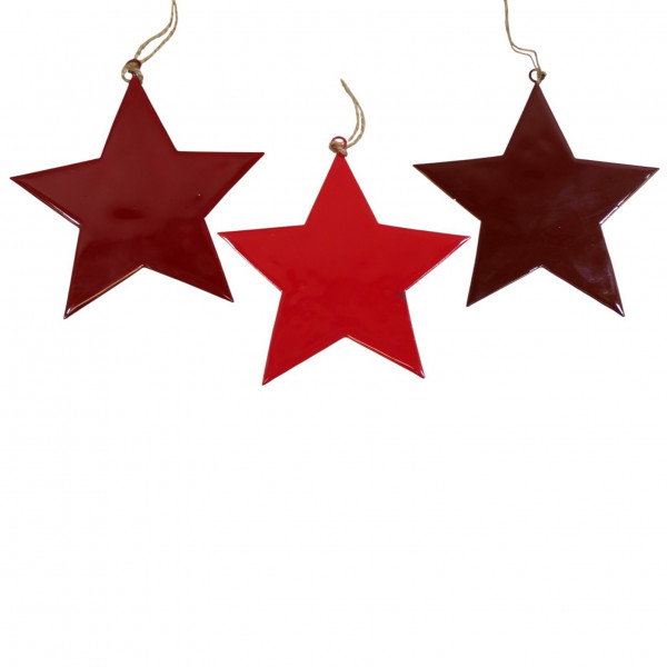 Metall-Stern zum Hängen 3f sort.