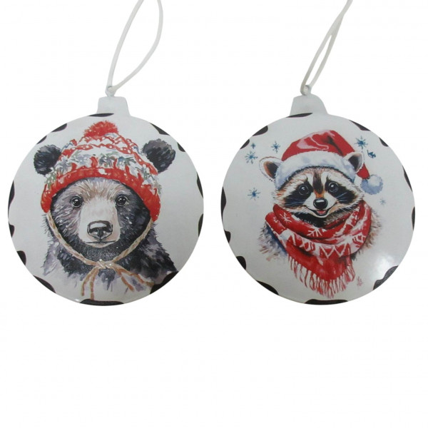 Metall-Ornament "Wintertiere" 2f sort.