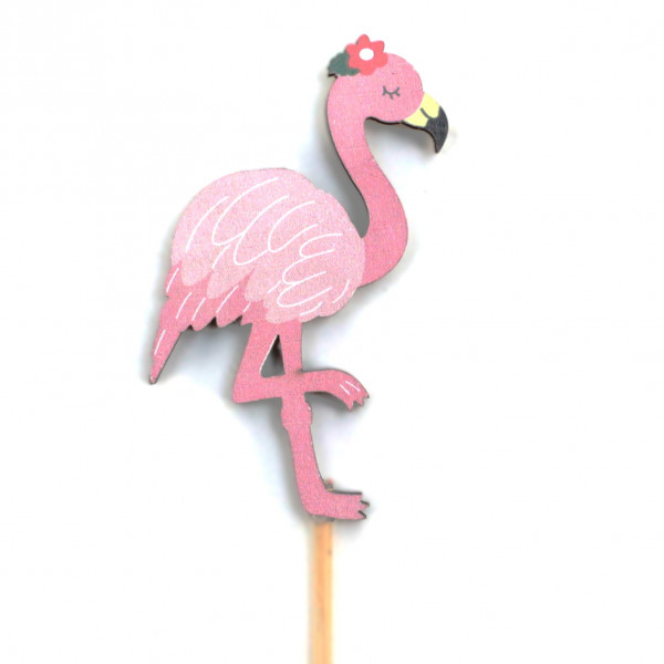 Holz-Flamingo Bali Stecker