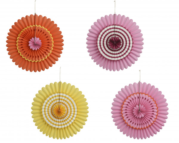 Papier-Blüte 4f sort.