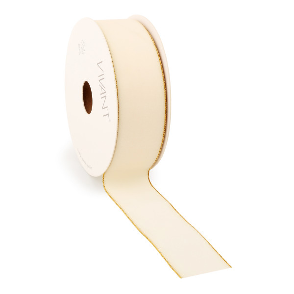 Samtband Velvety mit Goldrand