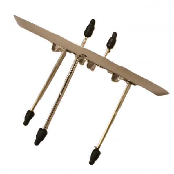 Metallkerzenhalter mit 2 Picks