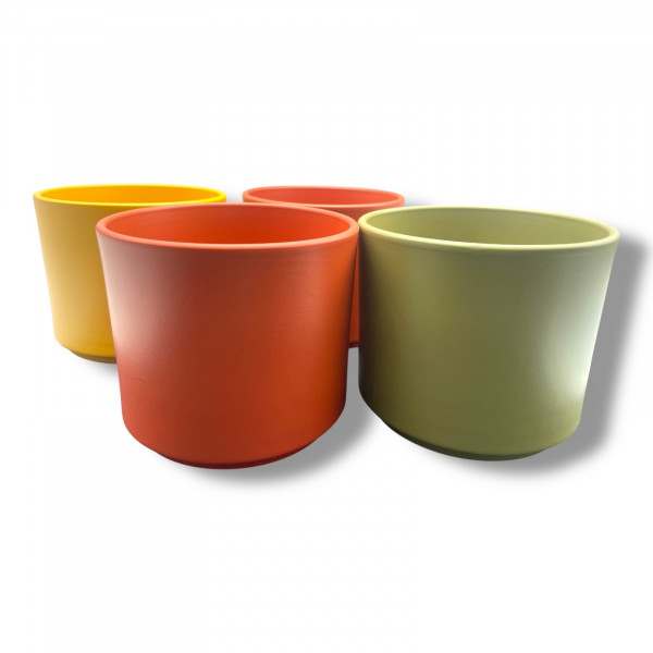 Keramik-Topf "Cylindro" Indian Summer matt