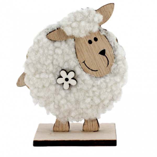 Woll-Holz Schaf "Dolly"