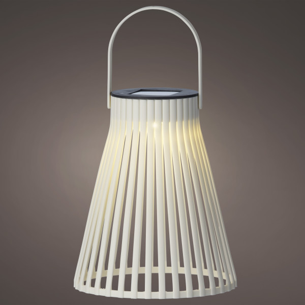 Plastik-Laterne Solar Outdoor 4f sort.