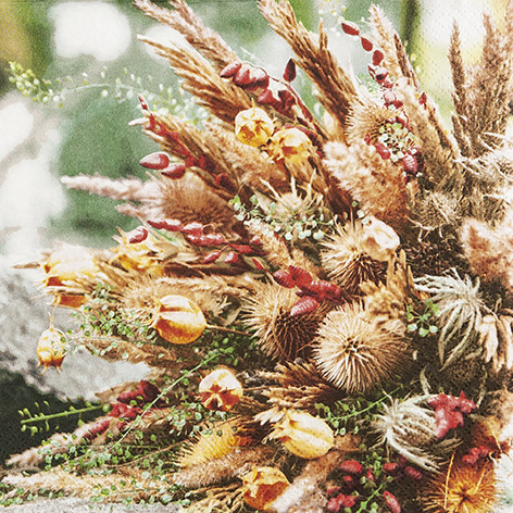 20 Servietten Herbst &quot;Dried Flowers&quot;