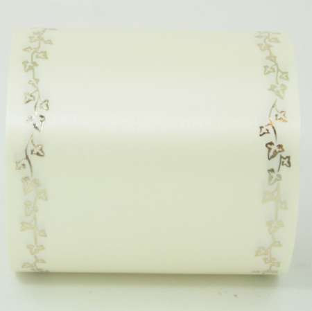 Bukett-Supersatin 10cm Efeu Rand gold