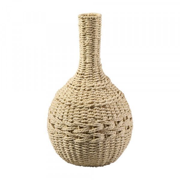 (132) Korb-Vase geflochten