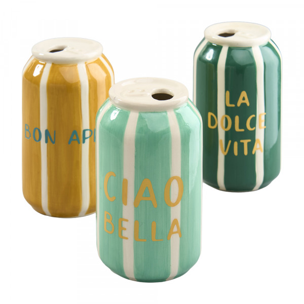 Vorbestellung: (007) Keramik Dosen 3f sort.