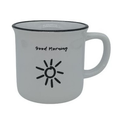 Keramik-Tasse &quot;Good morning&quot;