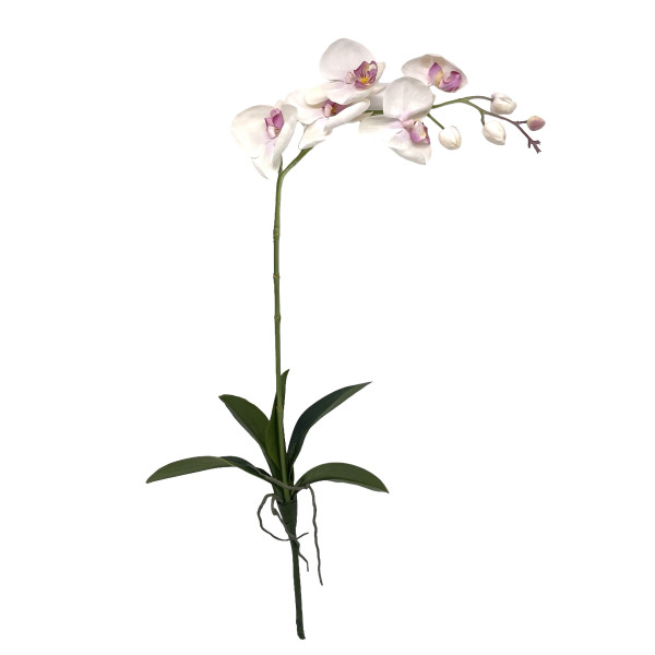 &quot;Real touch&quot; Orchidee mit Blatt XL