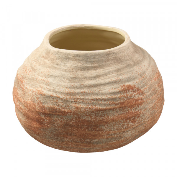 Keramikvase "Earth" flach