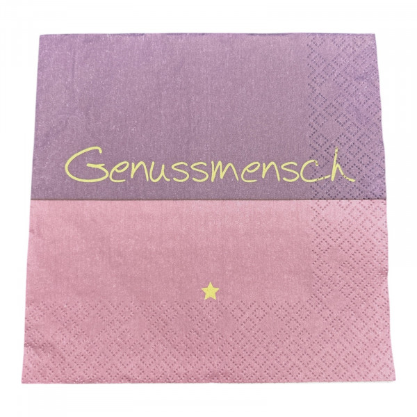 20 Servietten "Genussmensch"