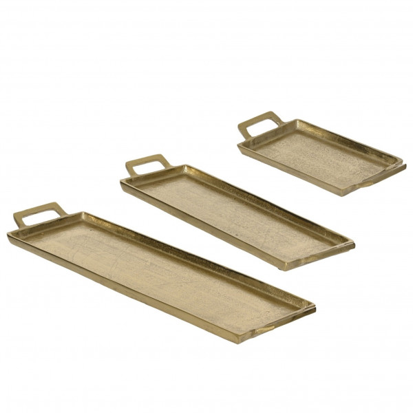 Alu-Dekoteller rechteckig Set/3