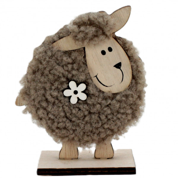 Woll-Holz Schaf "Dolly"
