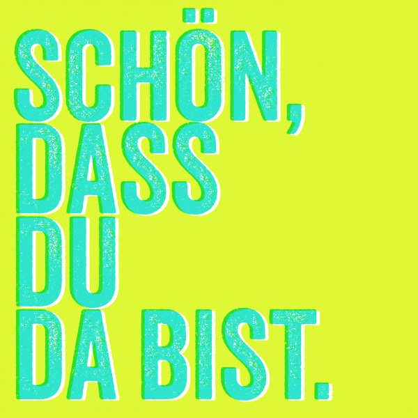 20 Servietten "Schön, dass Du da bist"