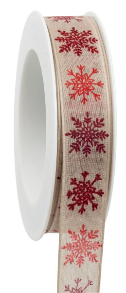 Stoffband "Schneediamant" m.Dr.