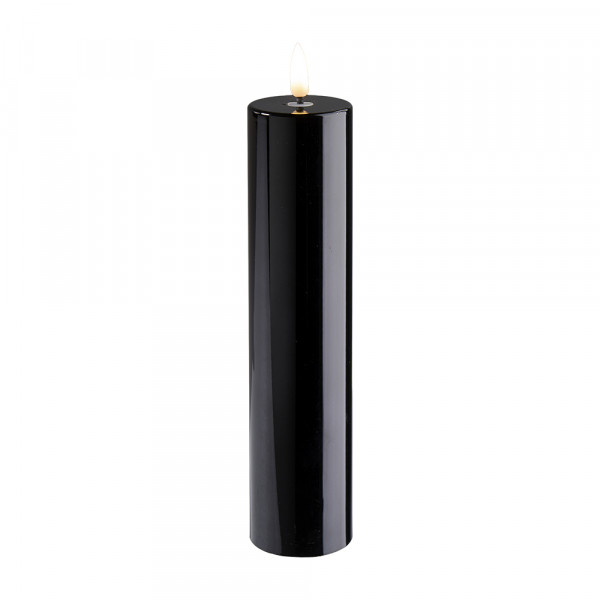 Vorbestellung: (308) LED Stumpenkerze,Poly,3D Flamme,m/T,2xAA